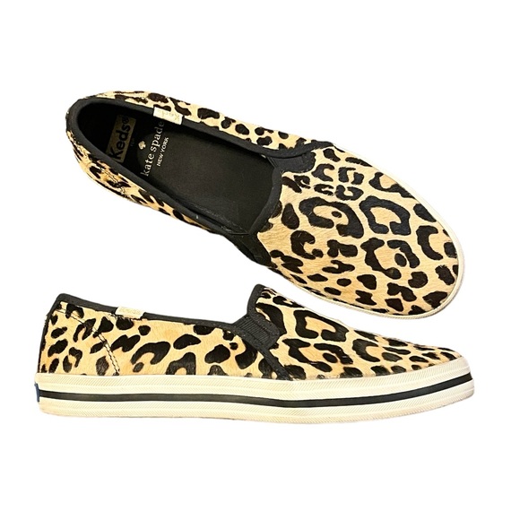 Keds Women's Kate Spade Double Decker Sneaker in Leopard - Picture 8 of 11